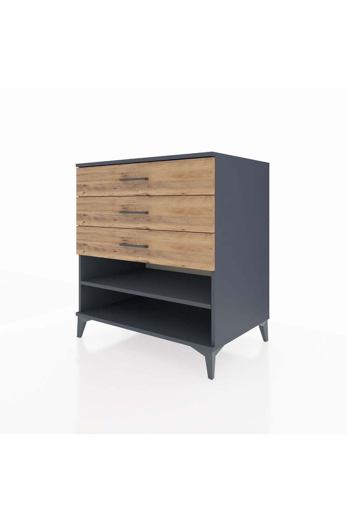 Kronos Şifonyer Tek Raflı 3 Çekmeceli 88x59x96 - S70M003V6C