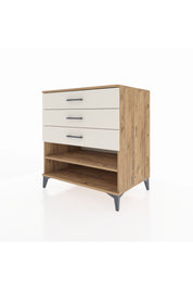 Kronos Şifonyer Tek Raflı 3 Çekmeceli 88x59x96 - S70M003V7C