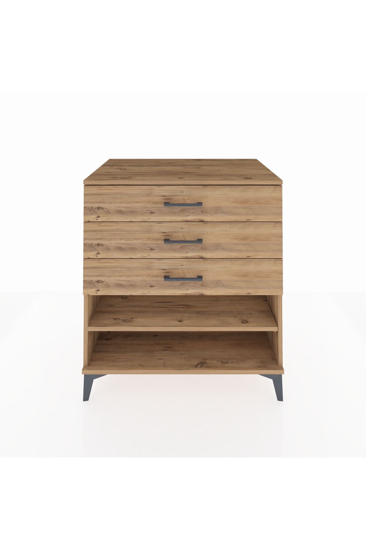 Kronos Şifonyer Tek Raflı 3 Çekmeceli 88x59x96 - S70M003V9C