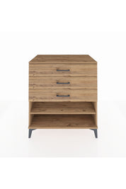 Kronos Şifonyer Tek Raflı 3 Çekmeceli 88x59x96 - S70M003V9C
