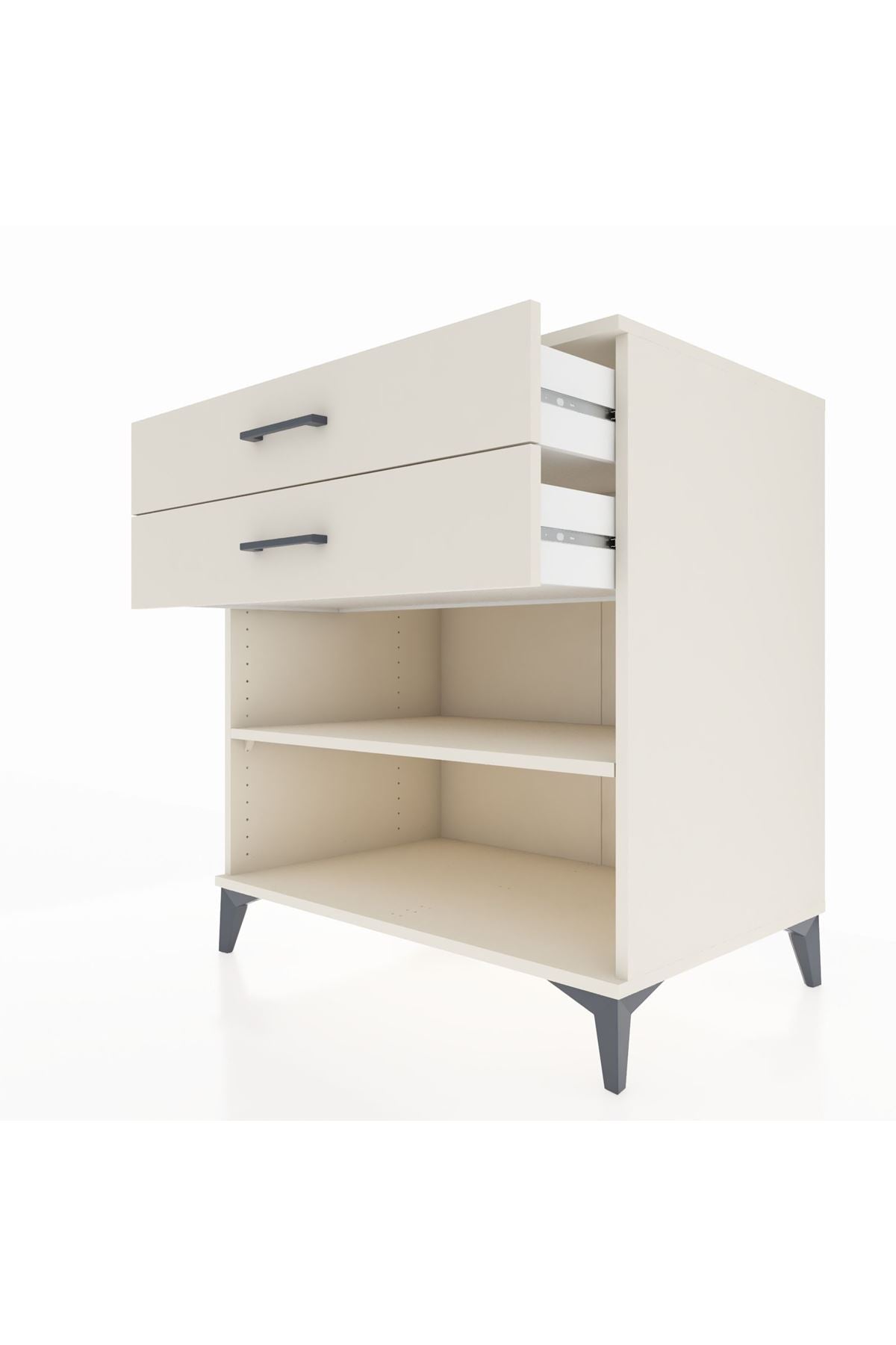 Kronos Şifonyer Tek Raflı 2 Çekmeceli 88x59x96 - S70M004V1C