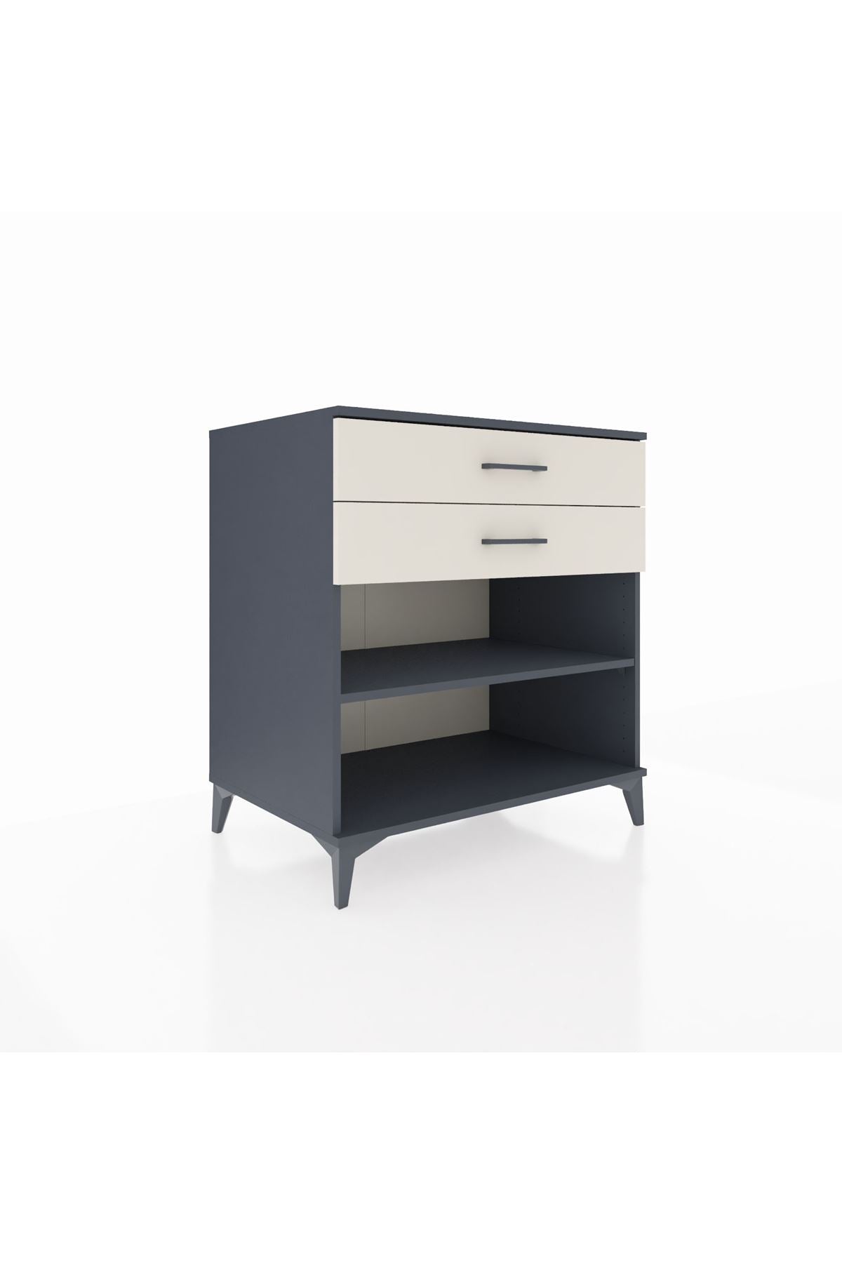 Kronos Şifonyer Tek Raflı 2 Çekmeceli 88x59x96 - S70M004V4C