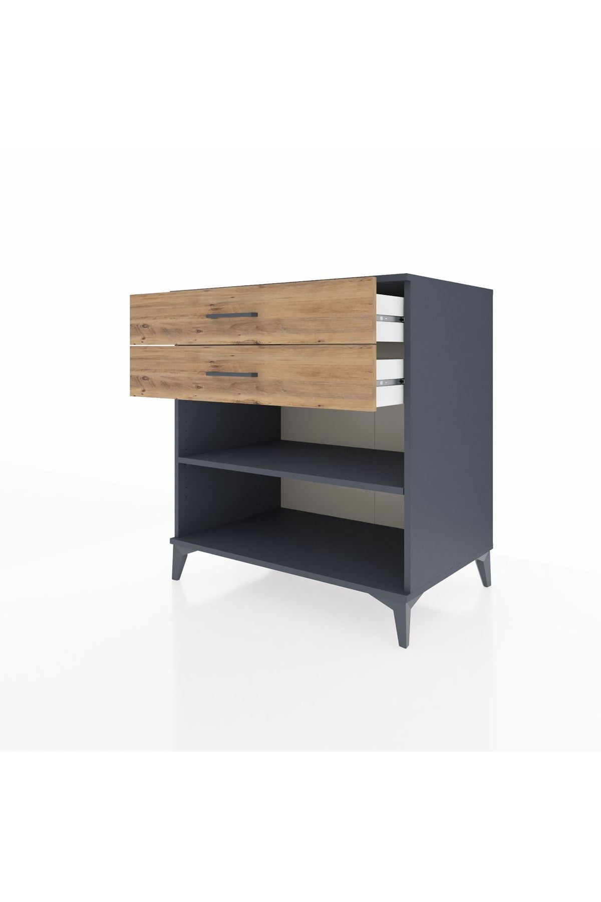 Kronos Şifonyer Tek Raflı 2 Çekmeceli 88x59x96 - S70M004V6C