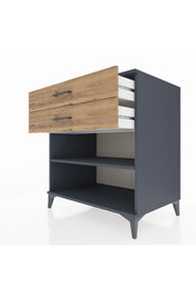 Kronos Şifonyer Tek Raflı 2 Çekmeceli 88x59x96 - S70M004V6C