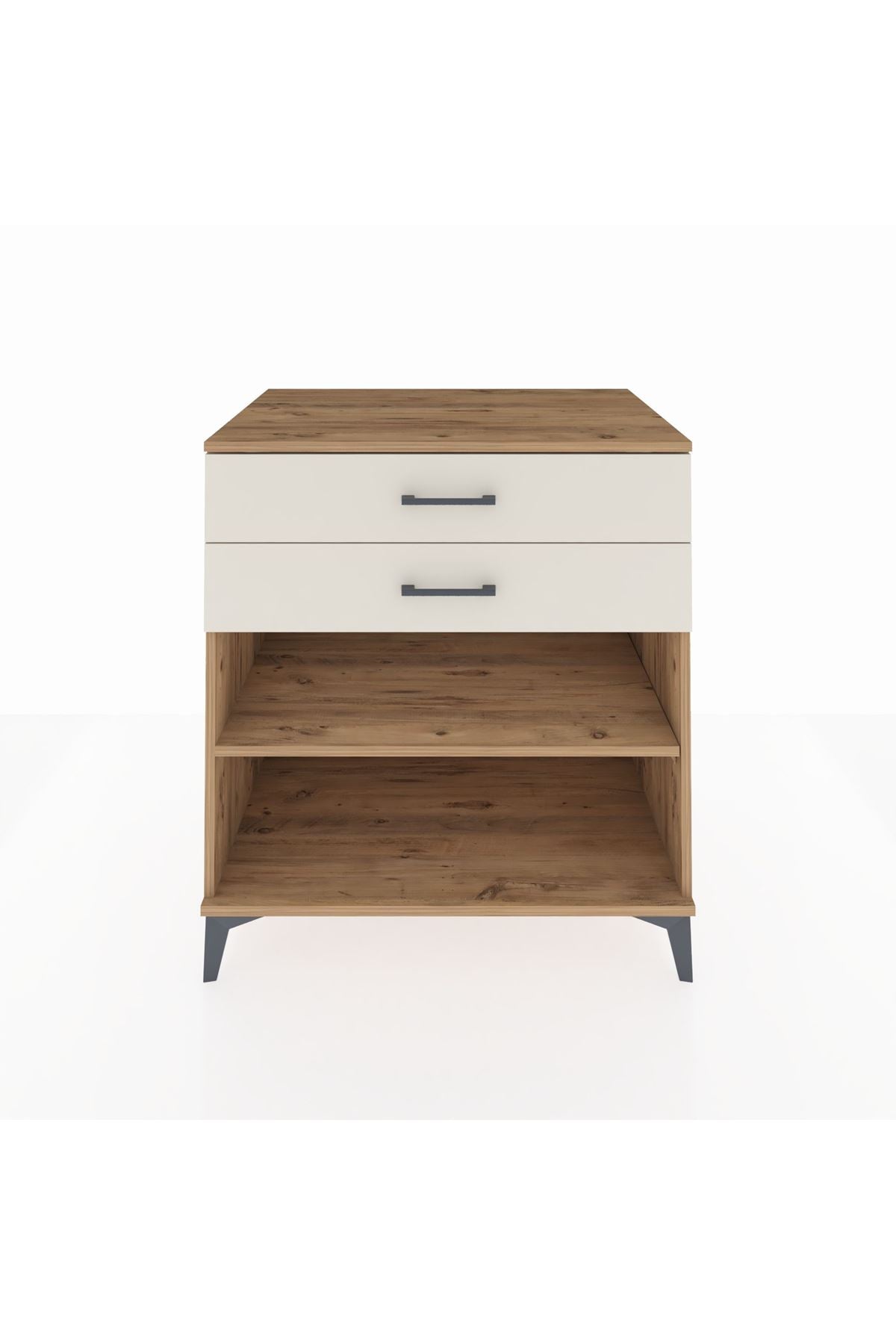 Kronos Şifonyer Tek Raflı 2 Çekmeceli 88x59x96 - S70M004V7C