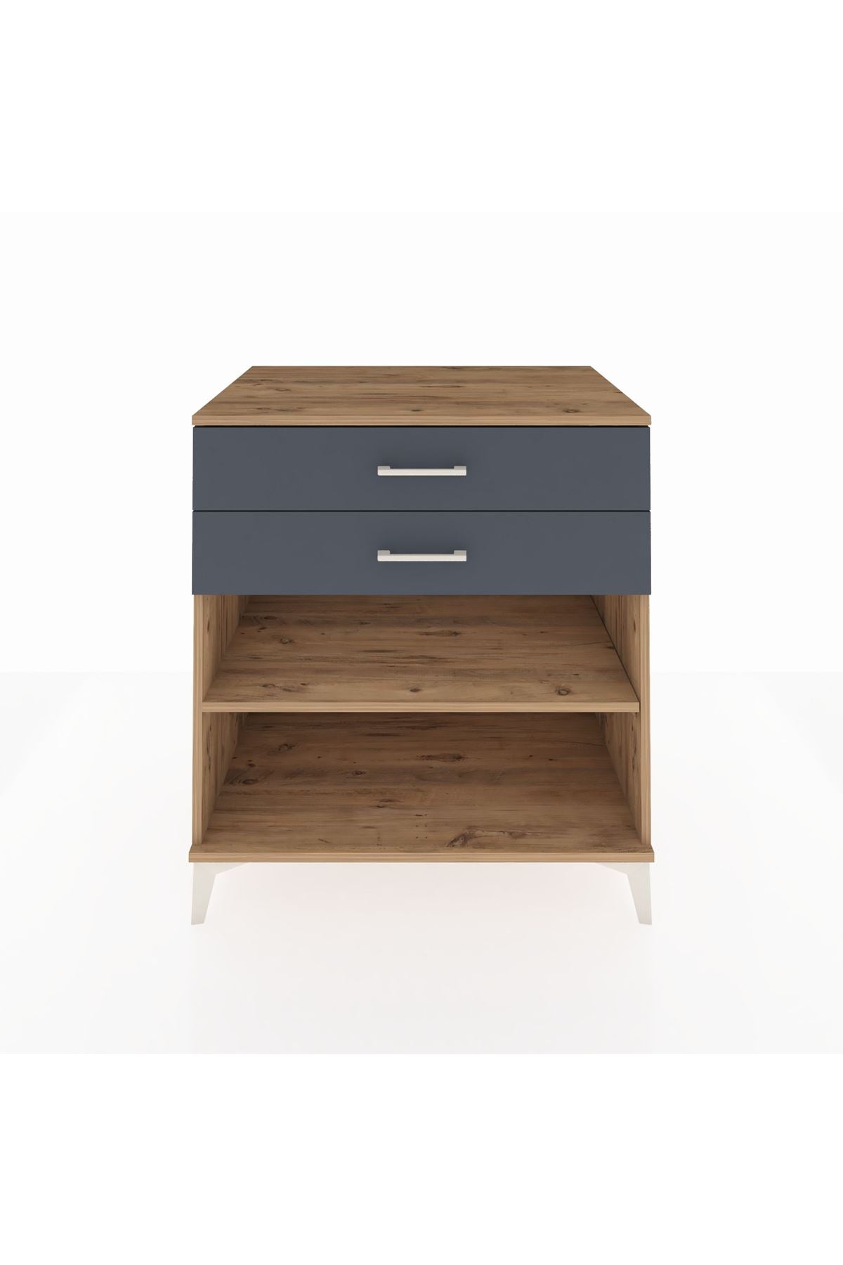 Kronos Şifonyer Tek Raflı 2 Çekmeceli 88x59x96 - S70M004V8C