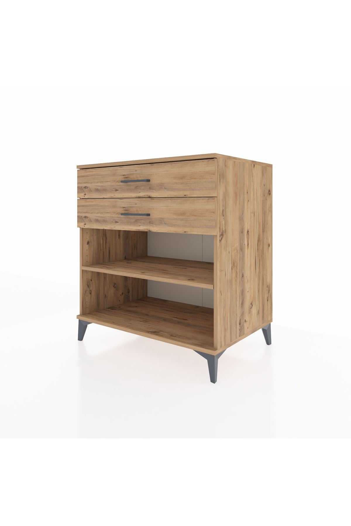 Kronos Şifonyer Tek Raflı 2 Çekmeceli 88x59x96 - S70M004V9C