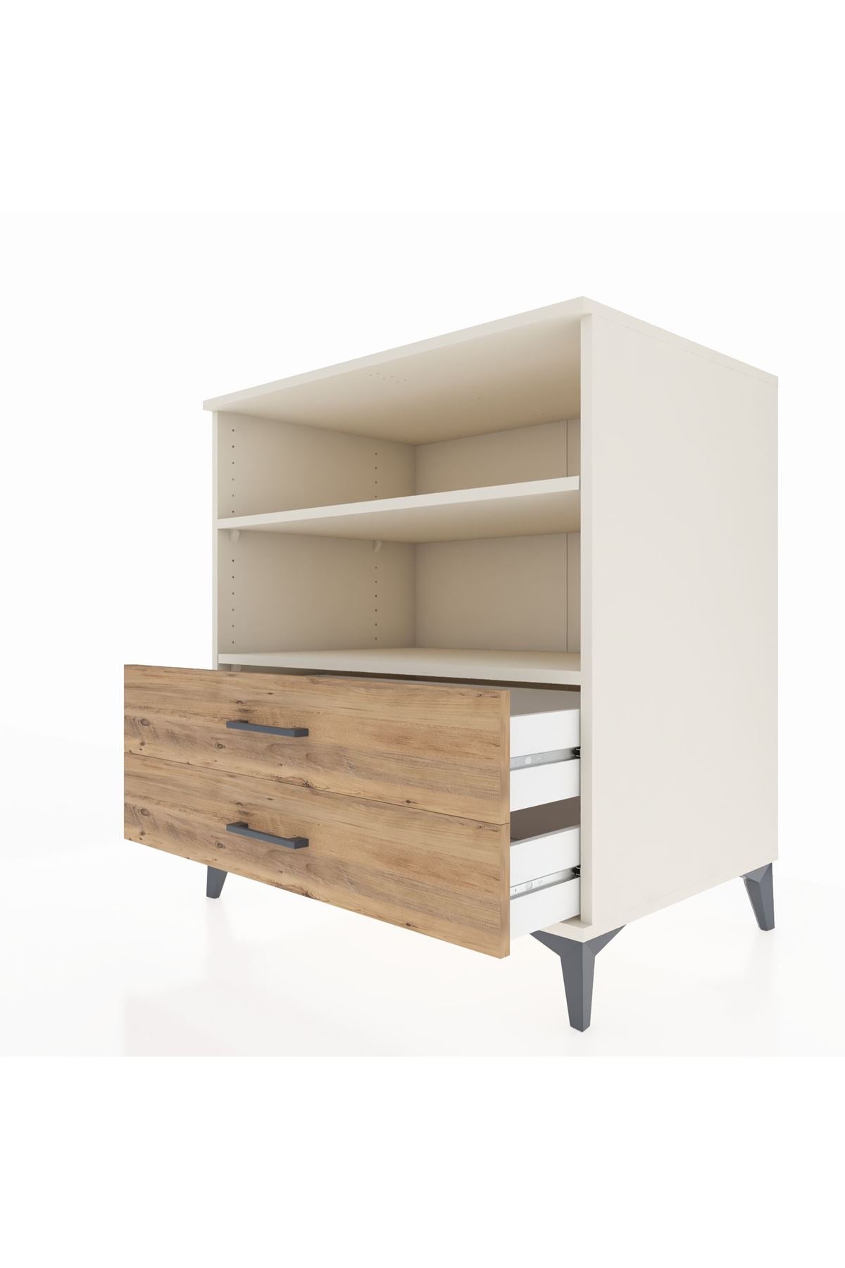 Kronos Şifonyer 2 Raflı 2 Çekmeceli 88x59x96 - S70M005V3C