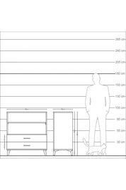 Kronos Şifonyer 2 Raflı 2 Çekmeceli 88x59x96 - S70M005V3C