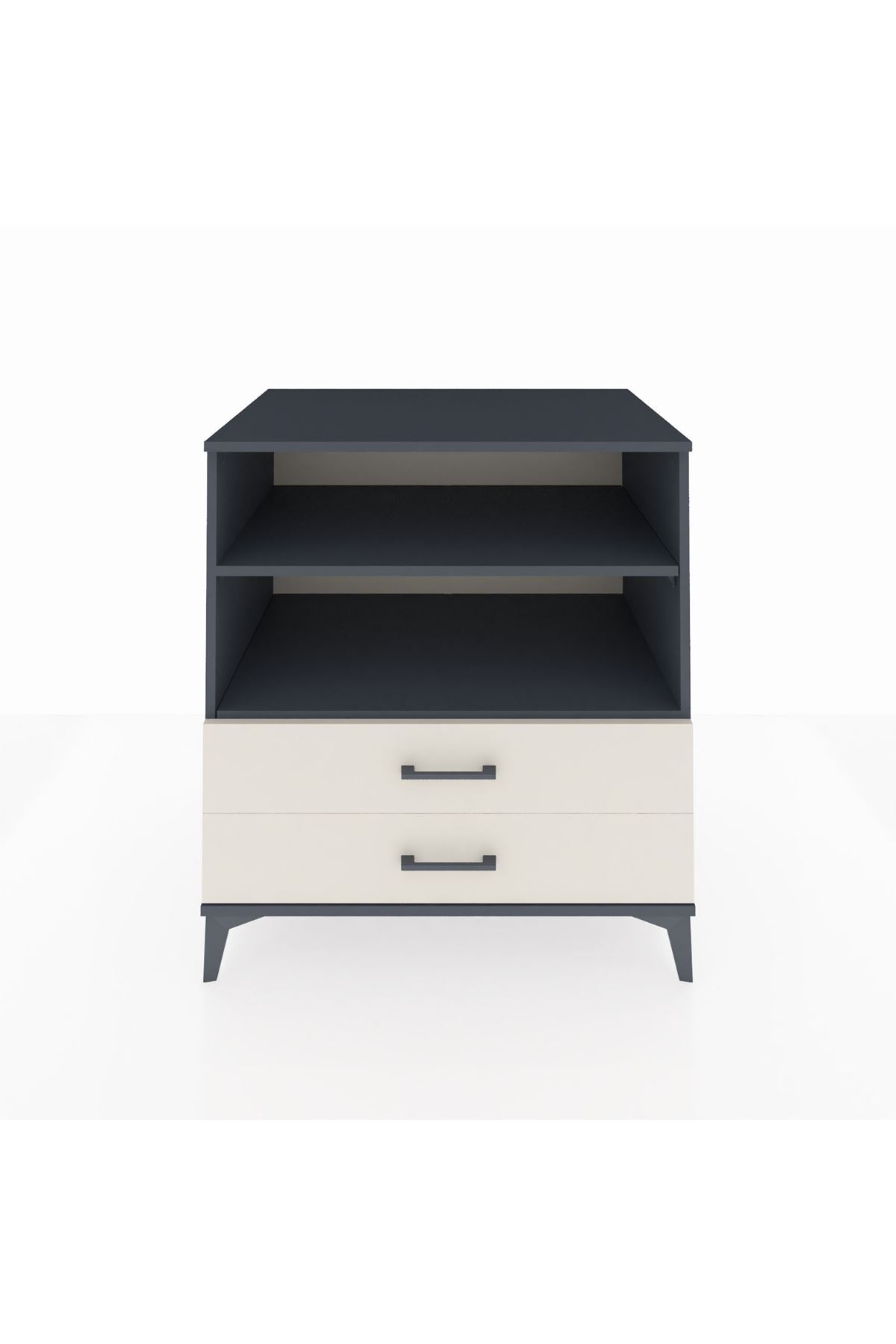 Kronos Şifonyer 2 Raflı 2 Çekmeceli 88x59x96 - S70M005V4C