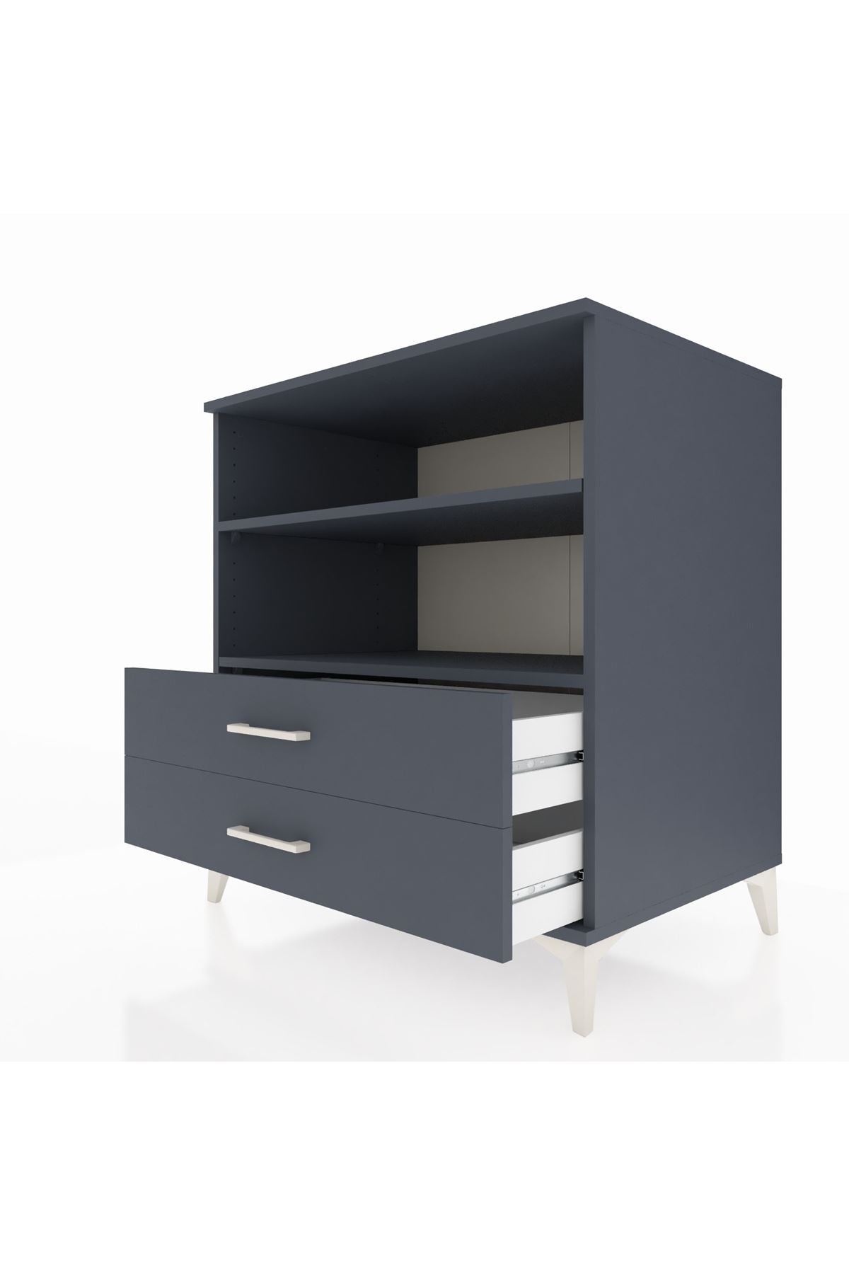 Kronos Şifonyer 2 Raflı 2 Çekmeceli 88x59x96 - S70M005V5C