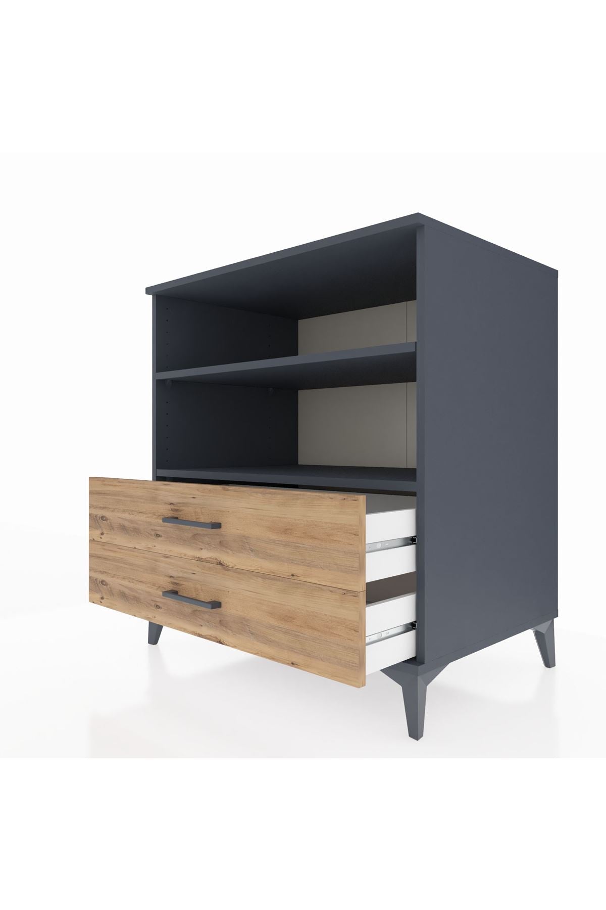 Kronos Şifonyer 2 Raflı 2 Çekmeceli 88x59x96 - S70M005V6C