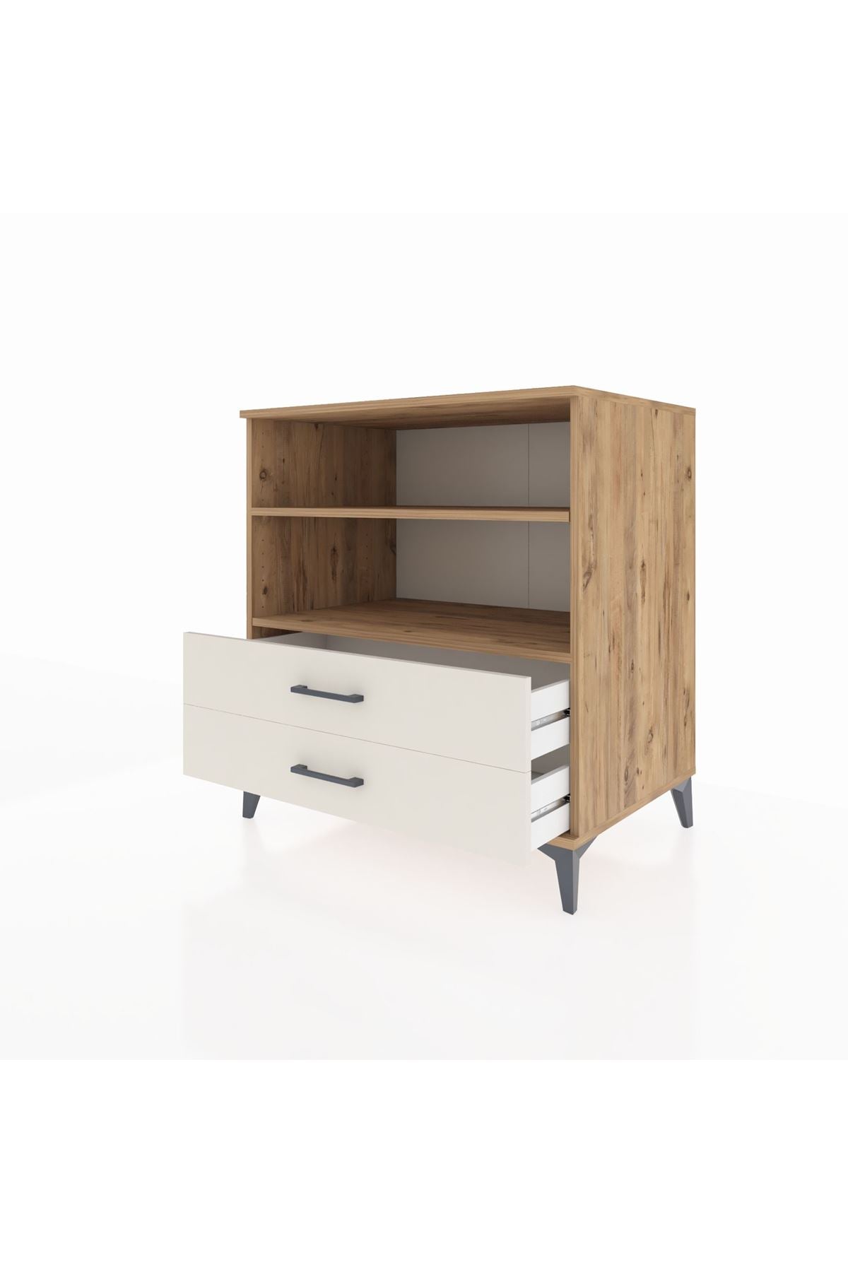 Kronos Şifonyer 2 Raflı 2 Çekmeceli 88x59x96 - S70M005V7C