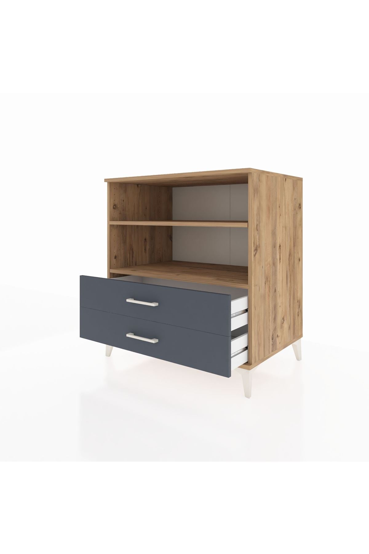 Kronos Şifonyer 2 Raflı 2 Çekmeceli 88x59x96 - S70M005V8C