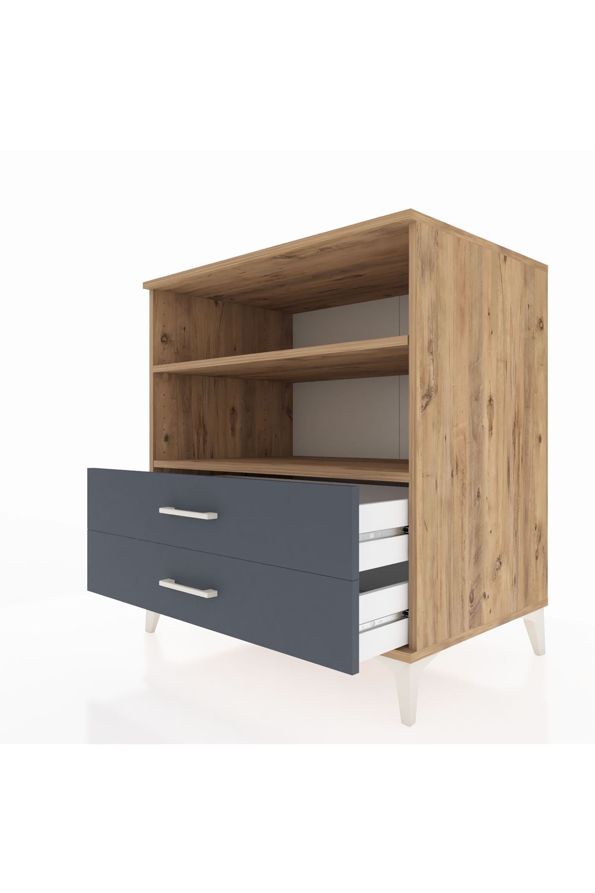 Kronos Şifonyer 2 Raflı 2 Çekmeceli 88x59x96 - S70M005V8C