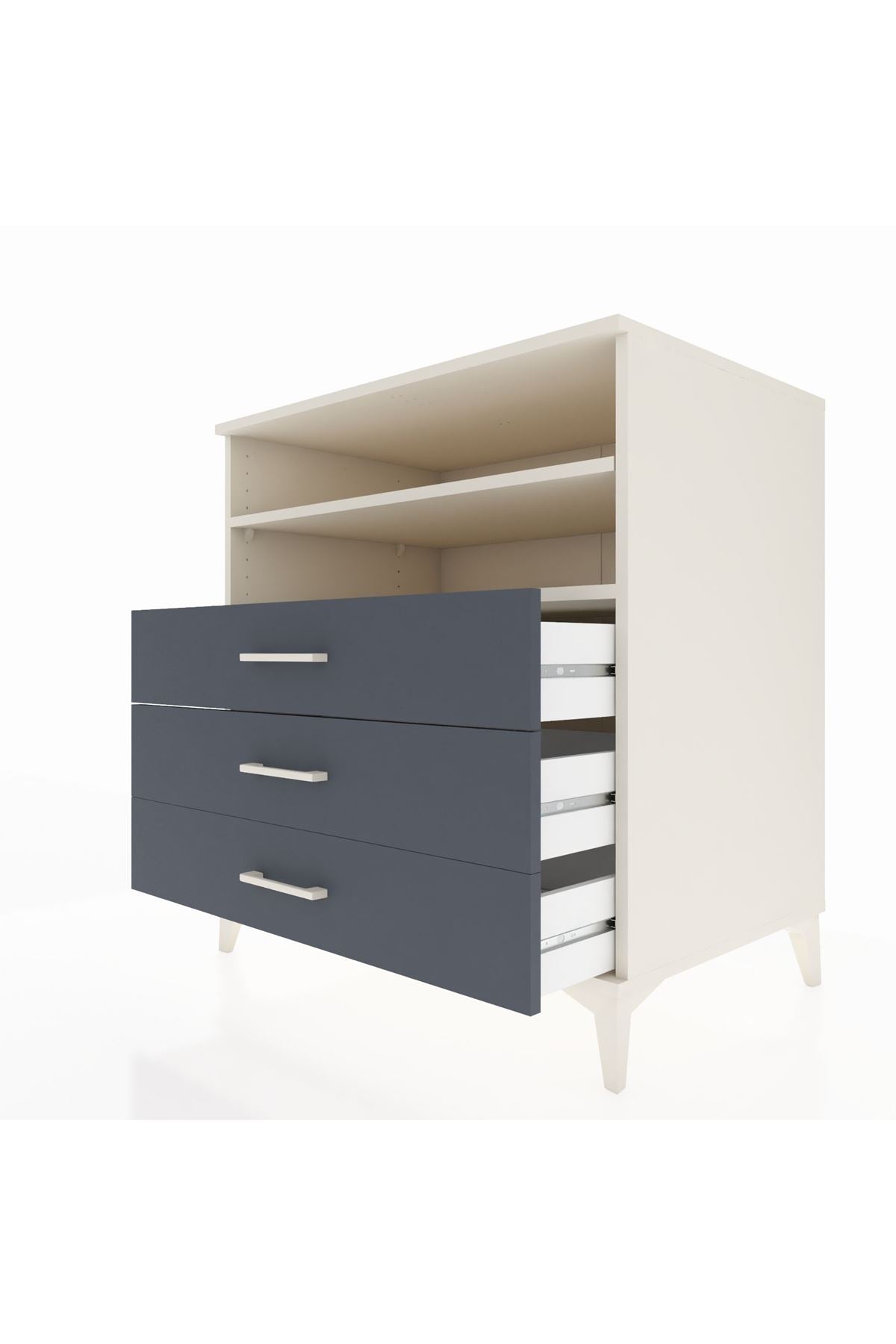 Kronos Şifonyer 2 Raflı 3 Çekmeceli 88x59x96 - S70M006V2C
