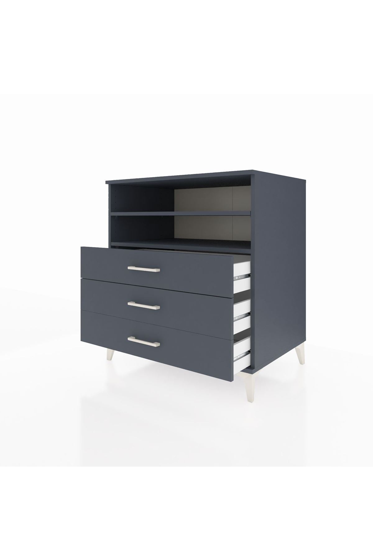 Kronos Şifonyer 2 Raflı 3 Çekmeceli 88x59x96 - S70M006V5C