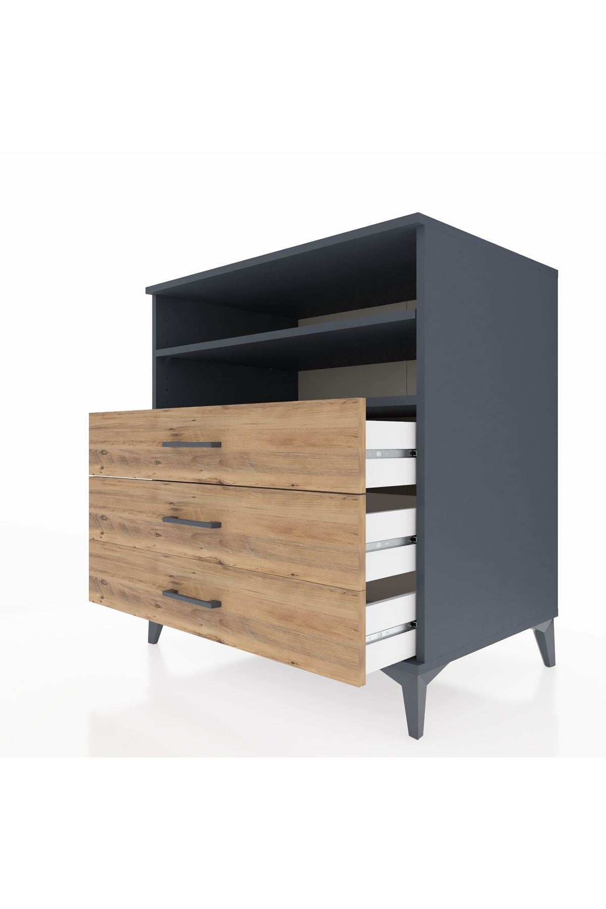 Kronos Şifonyer 2 Raflı 3 Çekmeceli 88x59x96 - S70M006V6C