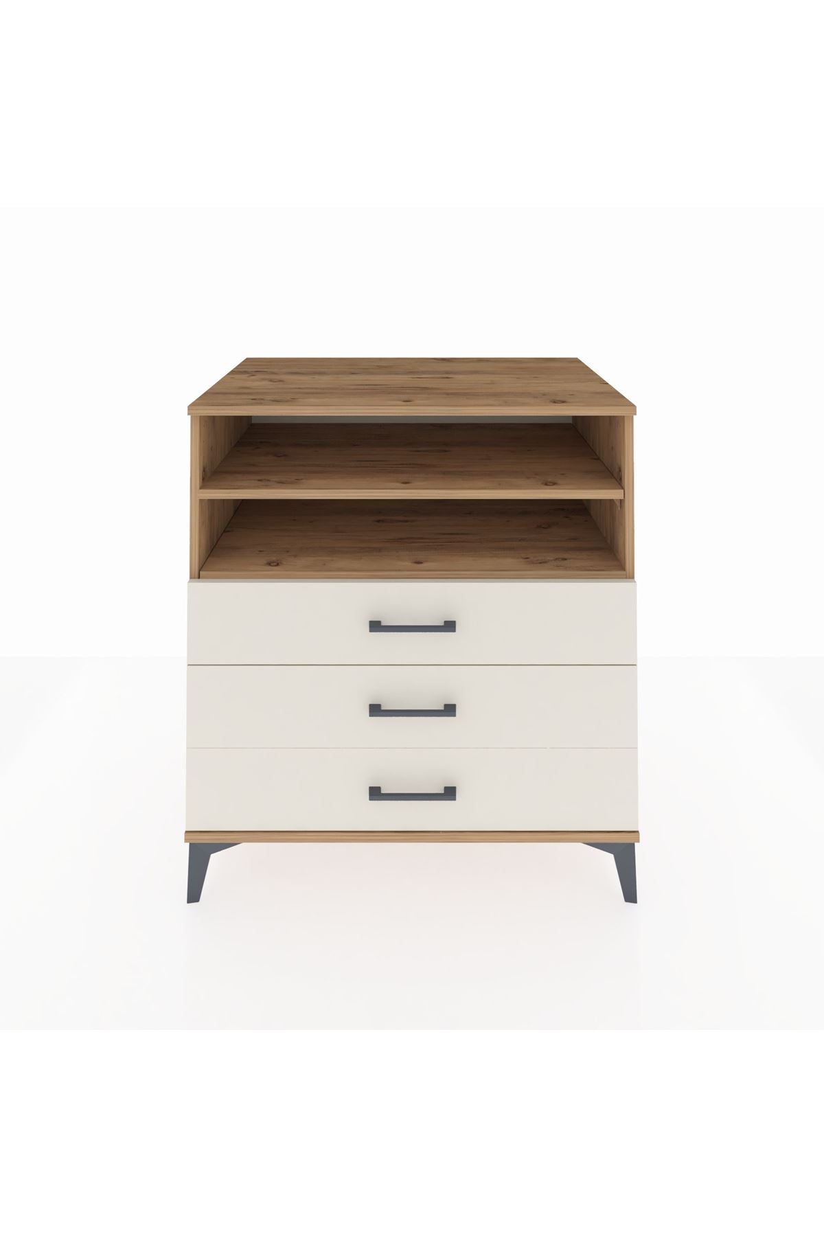 Kronos Şifonyer 2 Raflı 3 Çekmeceli 88x59x96 - S70M006V7C