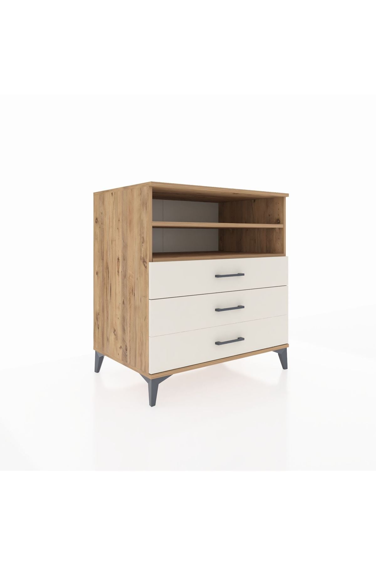 Kronos Şifonyer 2 Raflı 3 Çekmeceli 88x59x96 - S70M006V7C