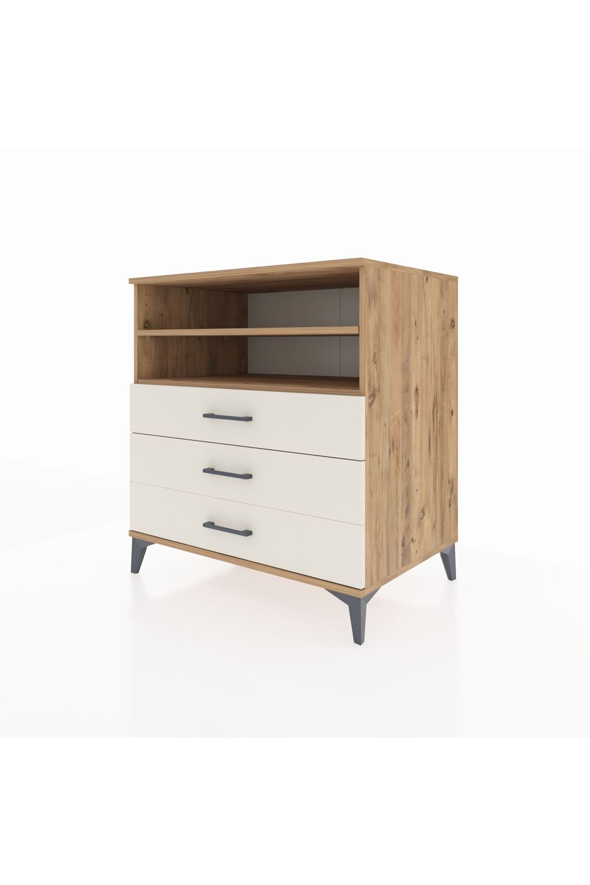 Kronos Şifonyer 2 Raflı 3 Çekmeceli 88x59x96 - S70M006V7C
