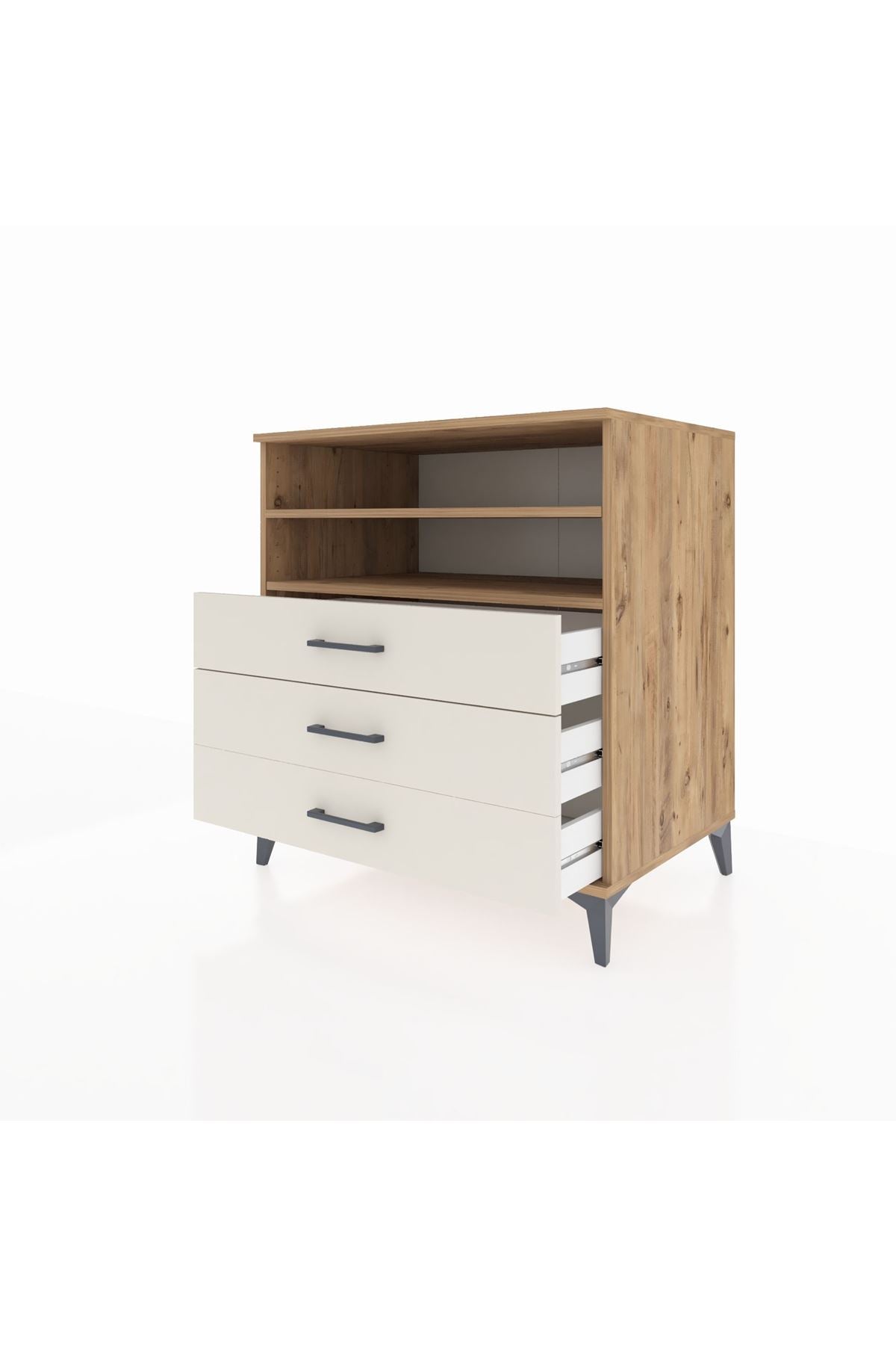 Kronos Şifonyer 2 Raflı 3 Çekmeceli 88x59x96 - S70M006V7C