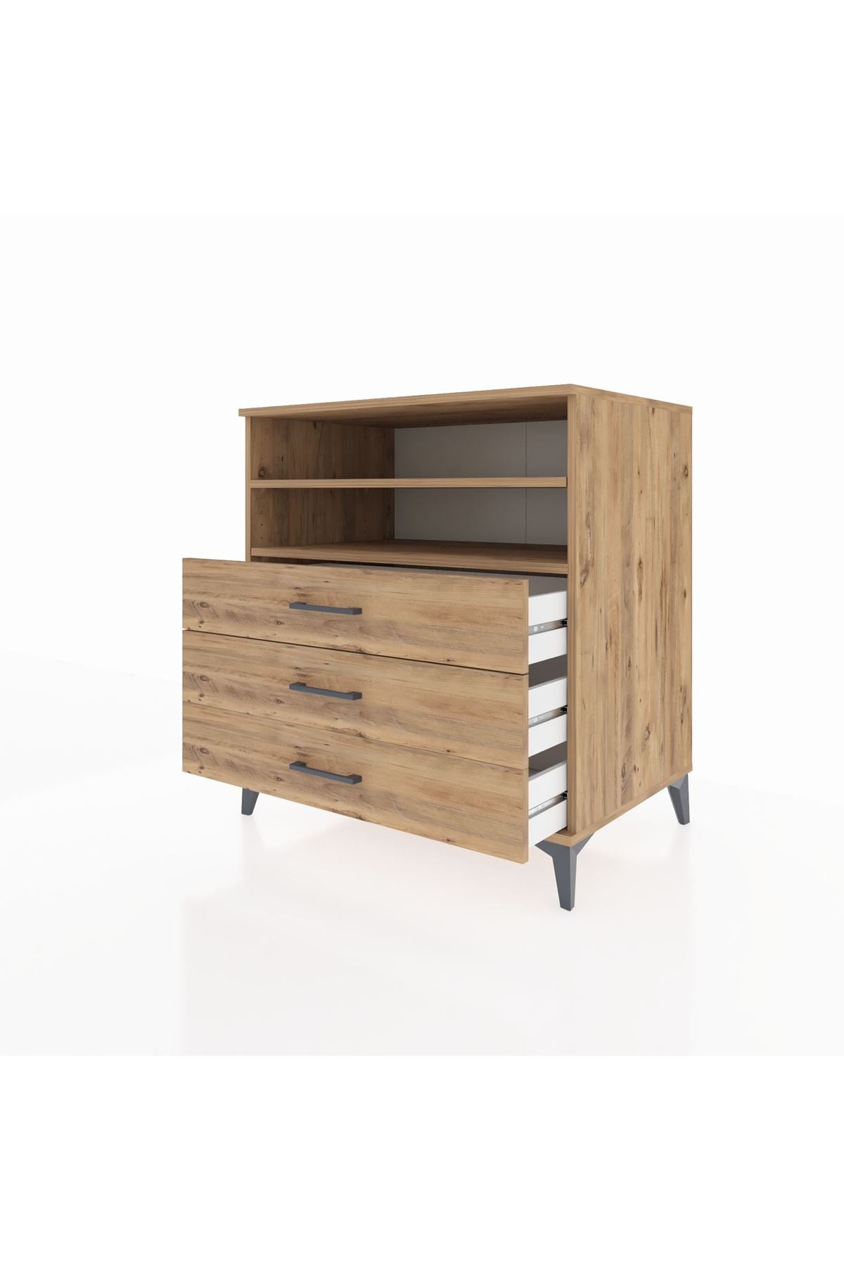 Kronos Şifonyer 2 Raflı 3 Çekmeceli 88x59x96 - S70M006V9C