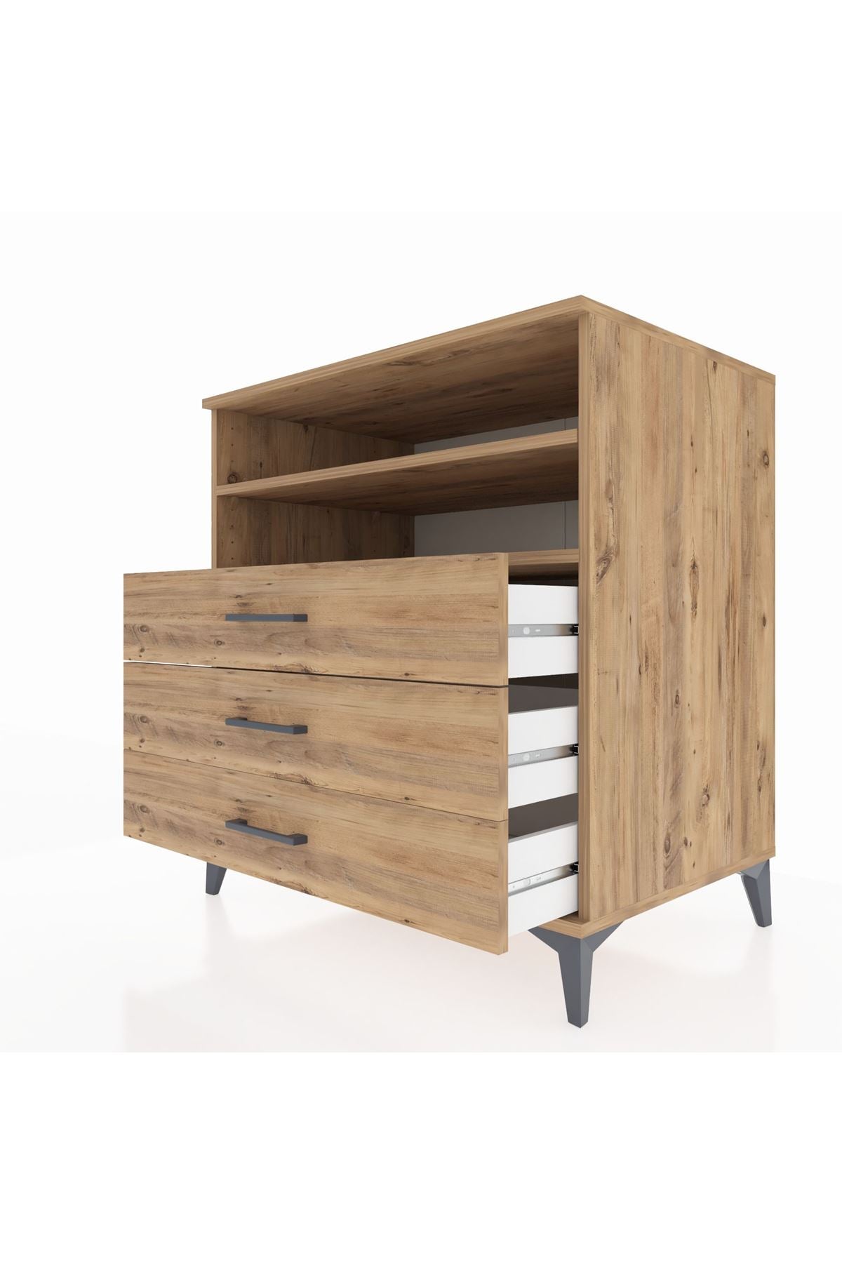 Kronos Şifonyer 2 Raflı 3 Çekmeceli 88x59x96 - S70M006V9C