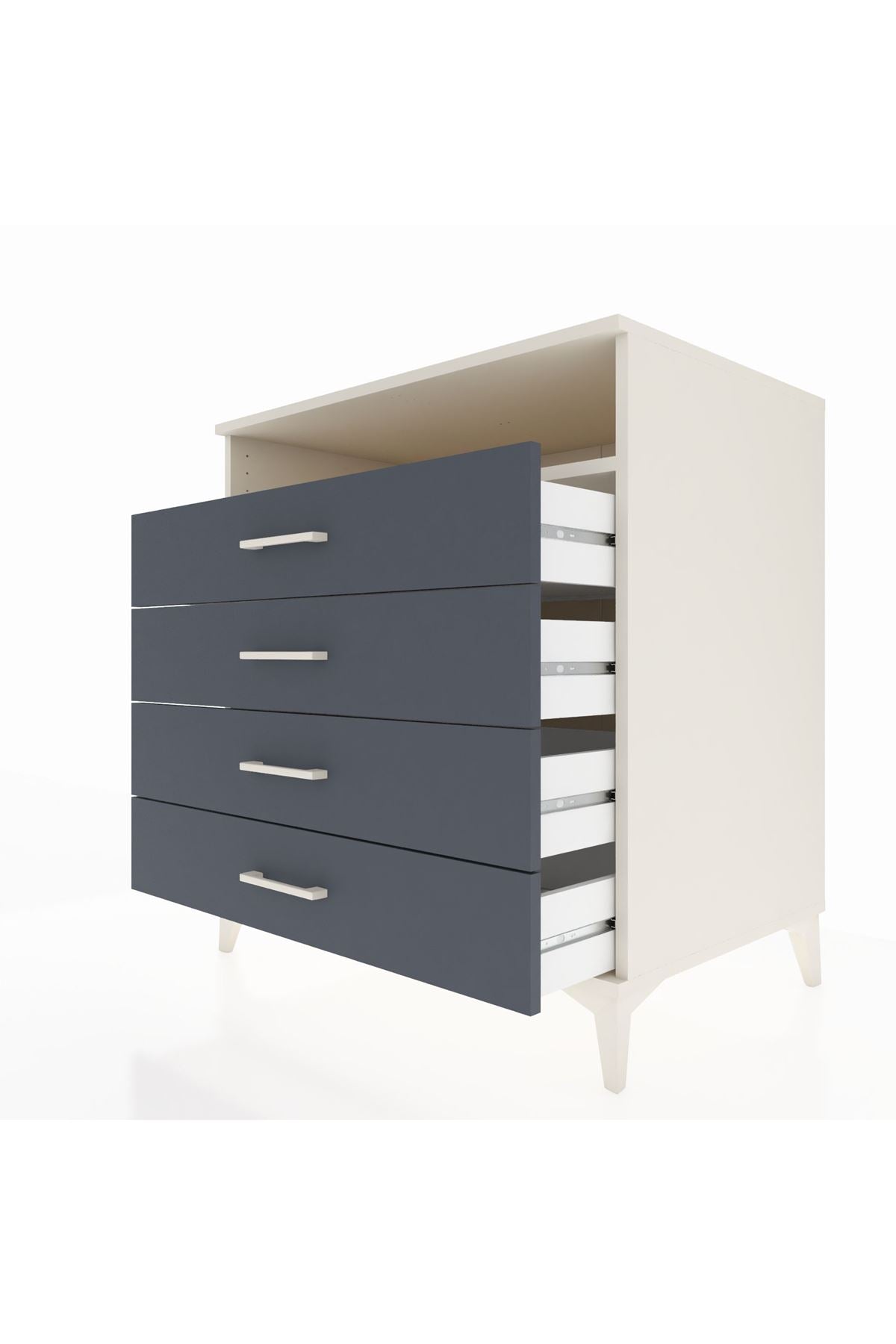 Kronos Şifonyer Tek Raflı 4 Çekmeceli 88x59x96 - S70M007V2C