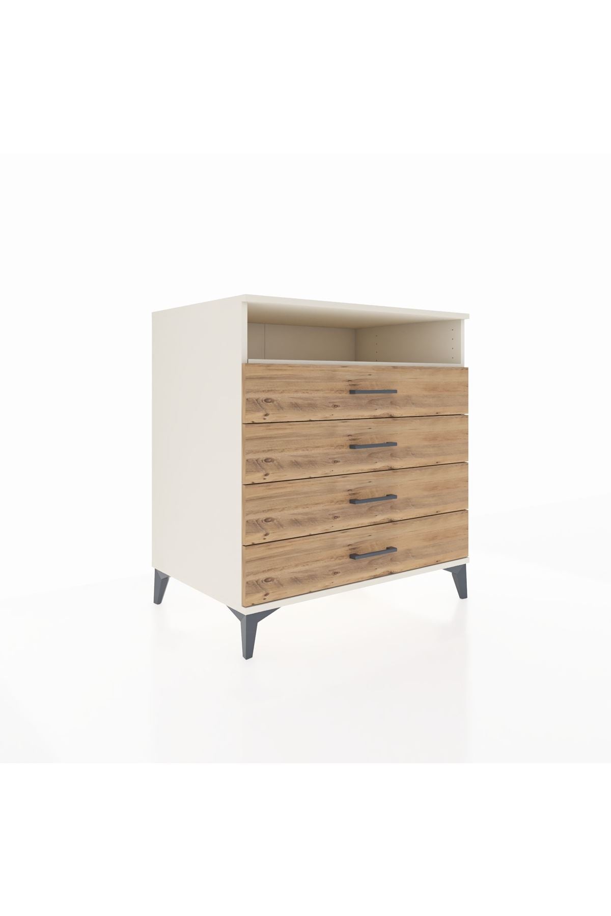 Kronos Şifonyer Tek Raflı 4 Çekmeceli 88x59x96 - S70M007V3C