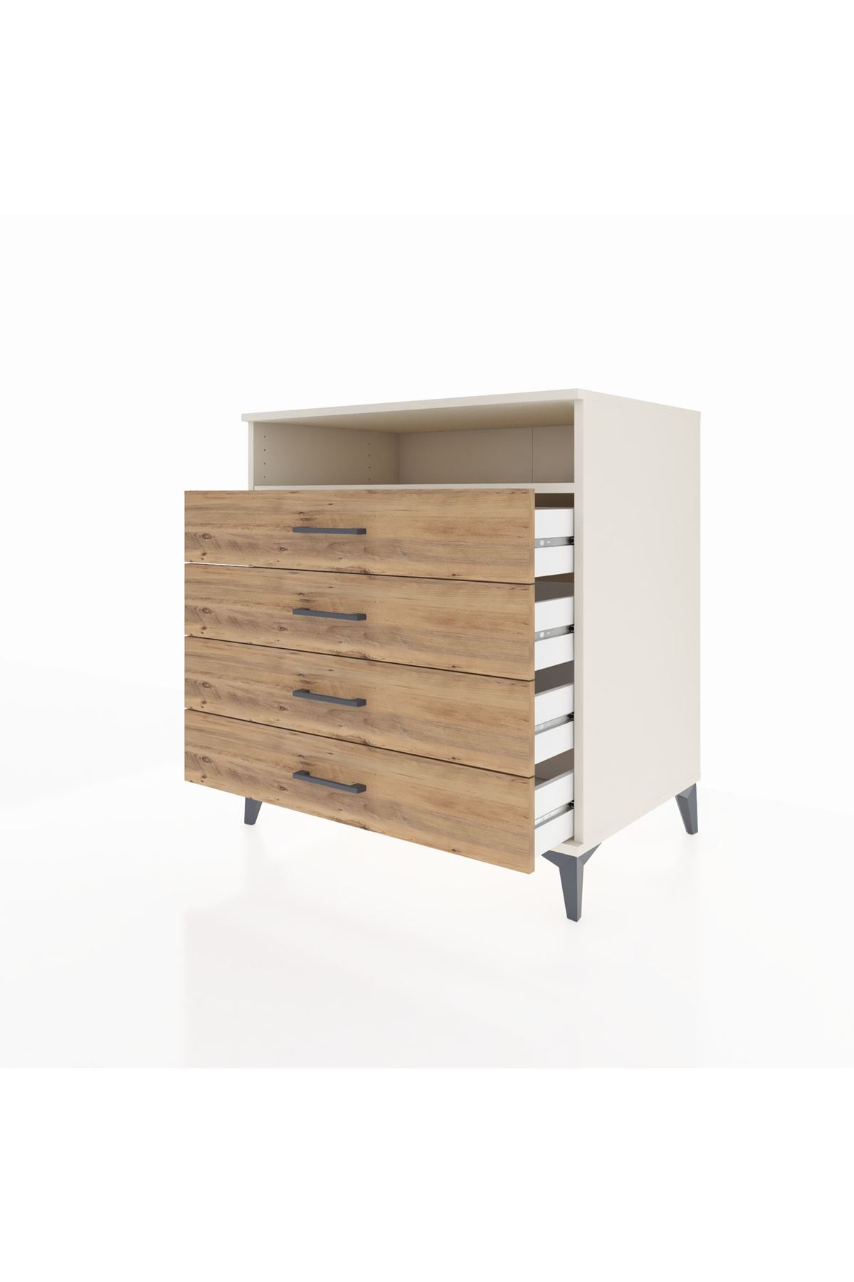 Kronos Şifonyer Tek Raflı 4 Çekmeceli 88x59x96 - S70M007V3C