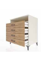 Kronos Şifonyer Tek Raflı 4 Çekmeceli 88x59x96 - S70M007V3C