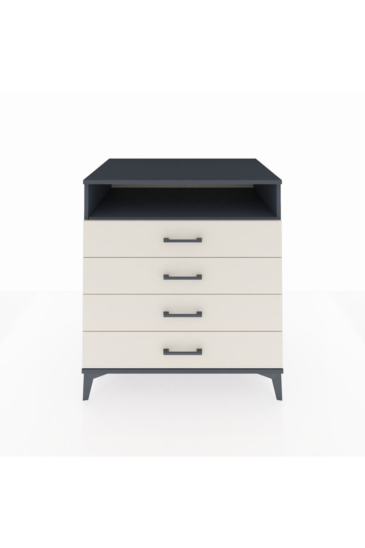 Kronos Şifonyer Tek Raflı 4 Çekmeceli 88x59x96 - S70M007V4C