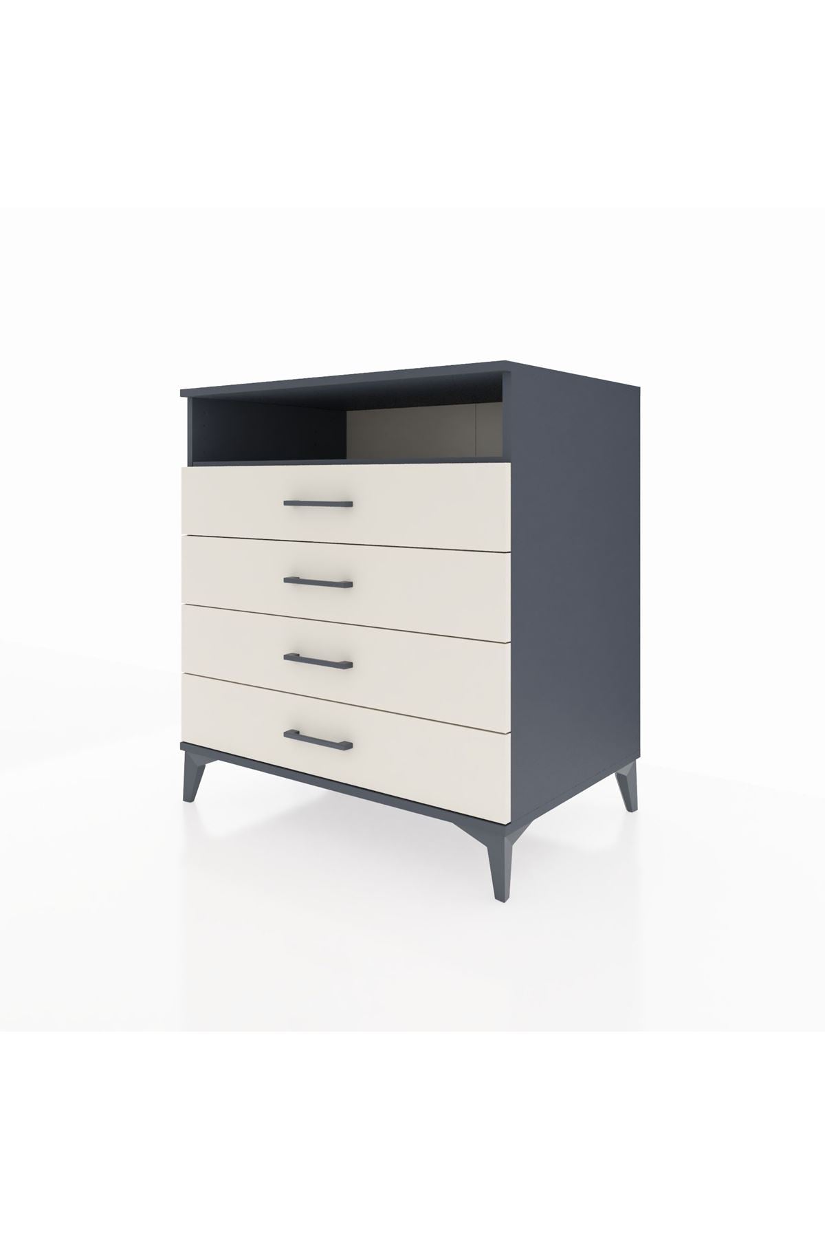 Kronos Şifonyer Tek Raflı 4 Çekmeceli 88x59x96 - S70M007V4C