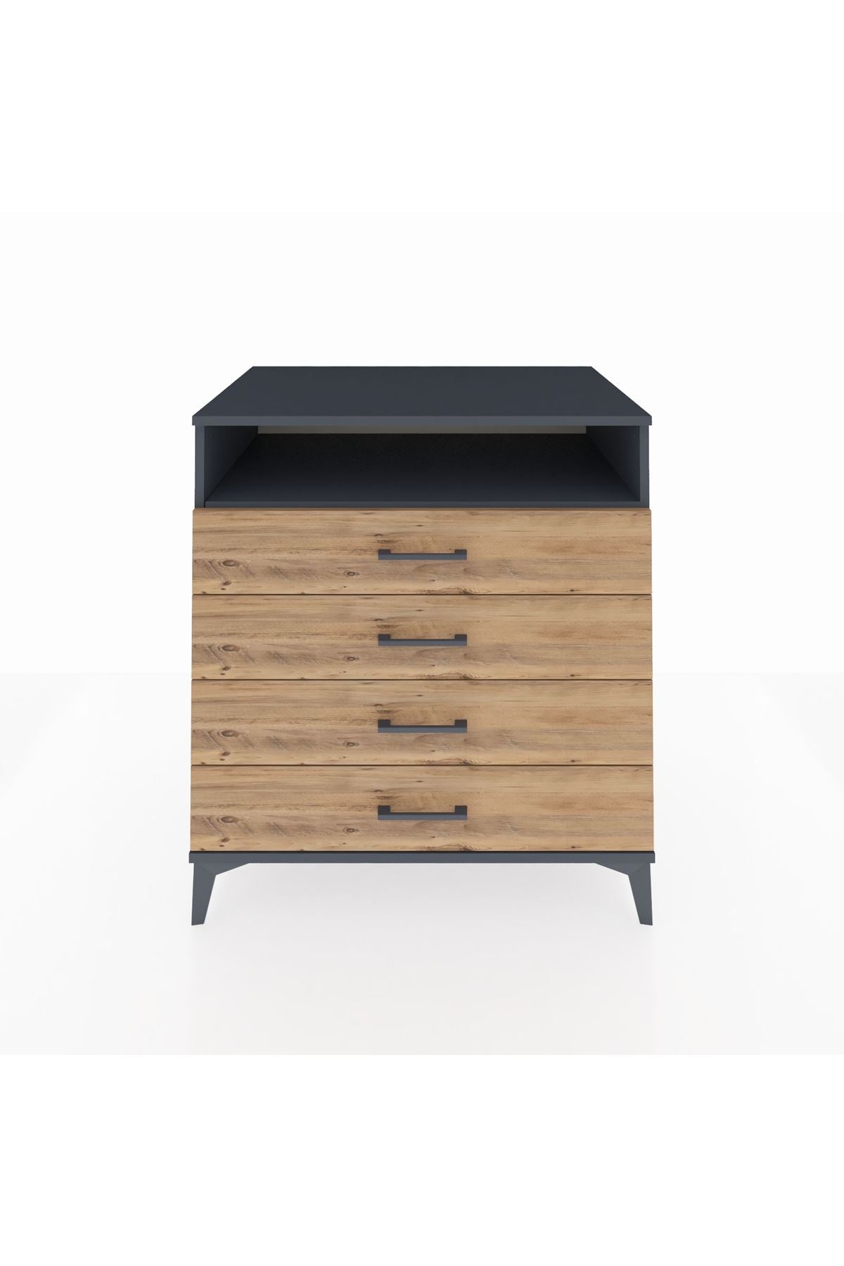 Kronos Şifonyer Tek Raflı 4 Çekmeceli 88x59x96 - S70M007V6C