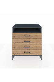 Kronos Şifonyer Tek Raflı 4 Çekmeceli 88x59x96 - S70M007V6C