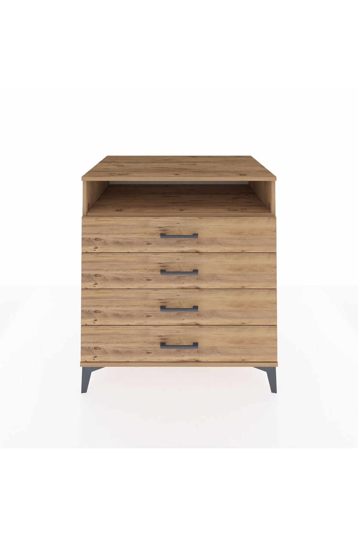 Kronos Şifonyer Tek Raflı 4 Çekmeceli 88x59x96 - S70M007V9C