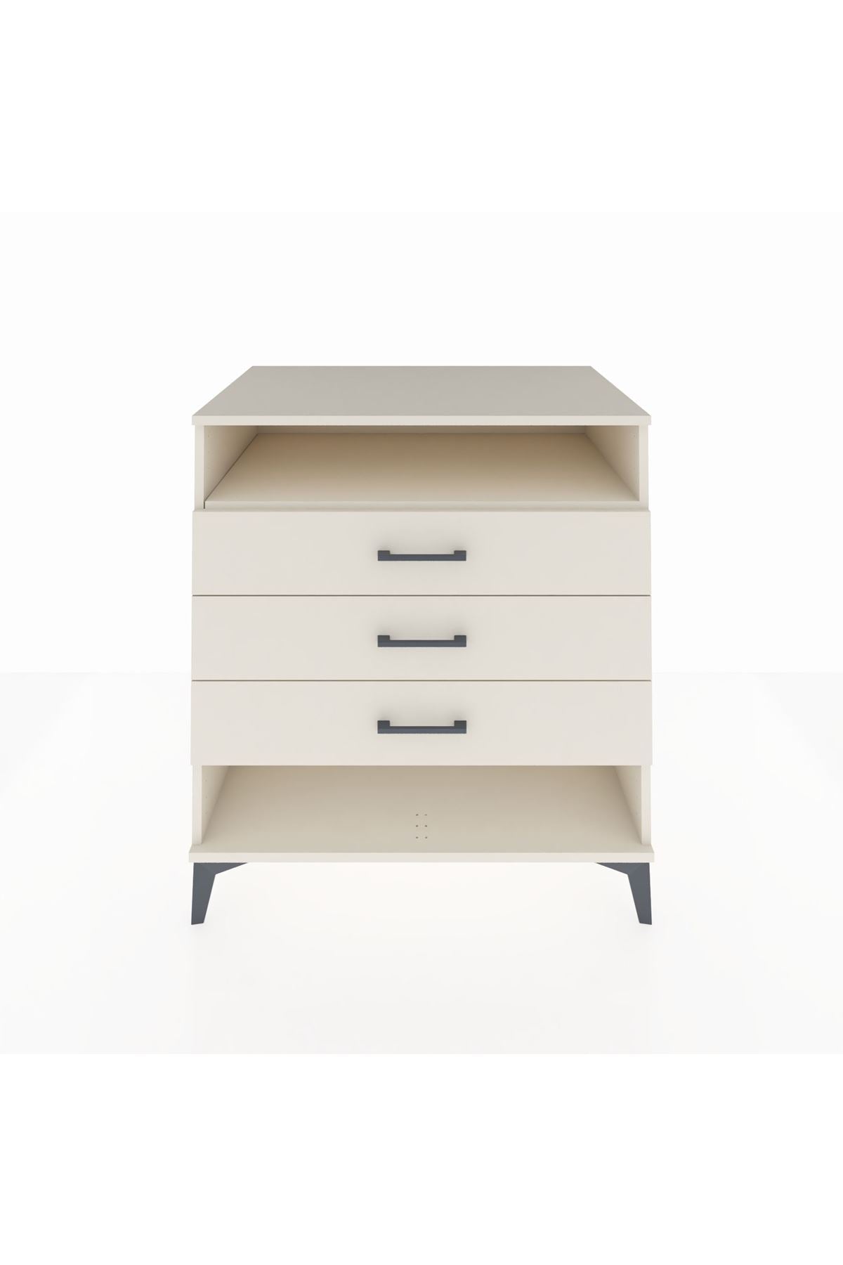 Kronos Şifonyer Tek Raflı 3 Çekmeceli 88x59x96 - S70M008V1C