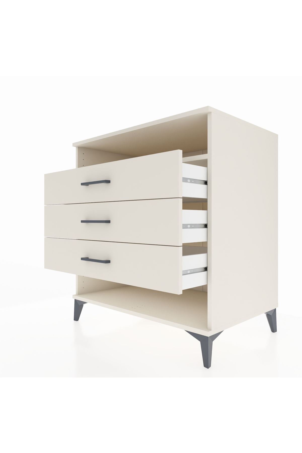 Kronos Şifonyer Tek Raflı 3 Çekmeceli 88x59x96 - S70M008V1C