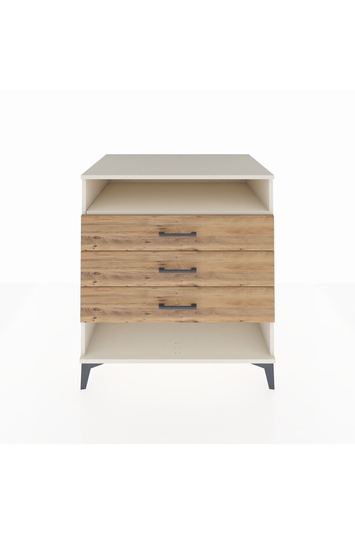 Kronos Şifonyer Tek Raflı 3 Çekmeceli 88x59x96 - S70M008V3C