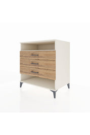 Kronos Şifonyer Tek Raflı 3 Çekmeceli 88x59x96 - S70M008V3C