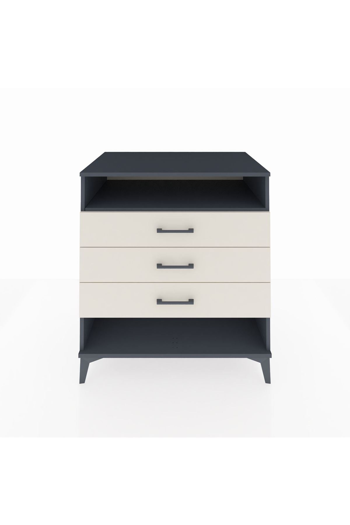 Kronos Şifonyer Tek Raflı 3 Çekmeceli 88x59x96 - S70M008V4C