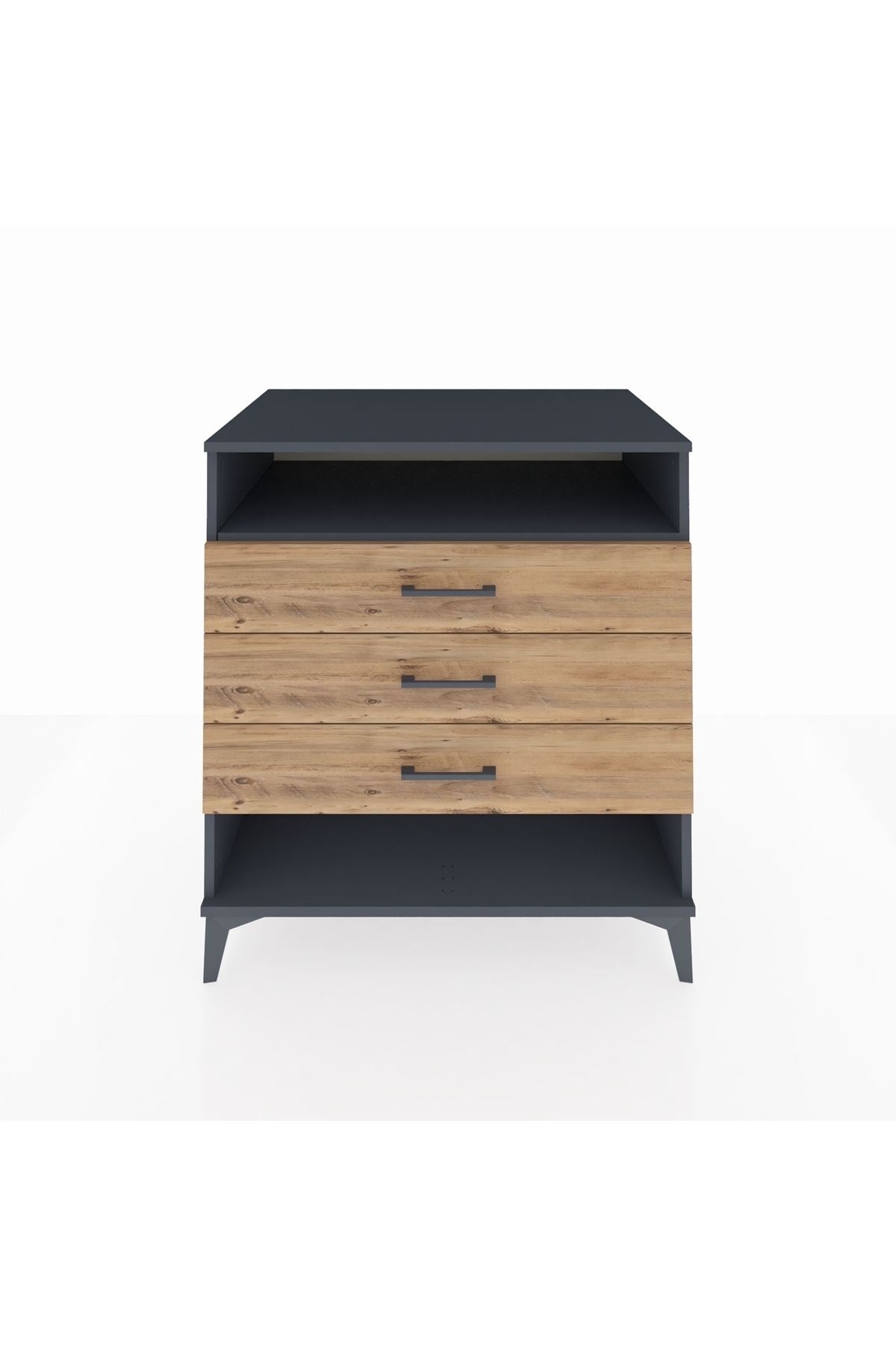 Kronos Şifonyer Tek Raflı 3 Çekmeceli 88x59x96 - S70M008V6C