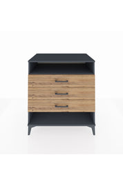Kronos Şifonyer Tek Raflı 3 Çekmeceli 88x59x96 - S70M008V6C