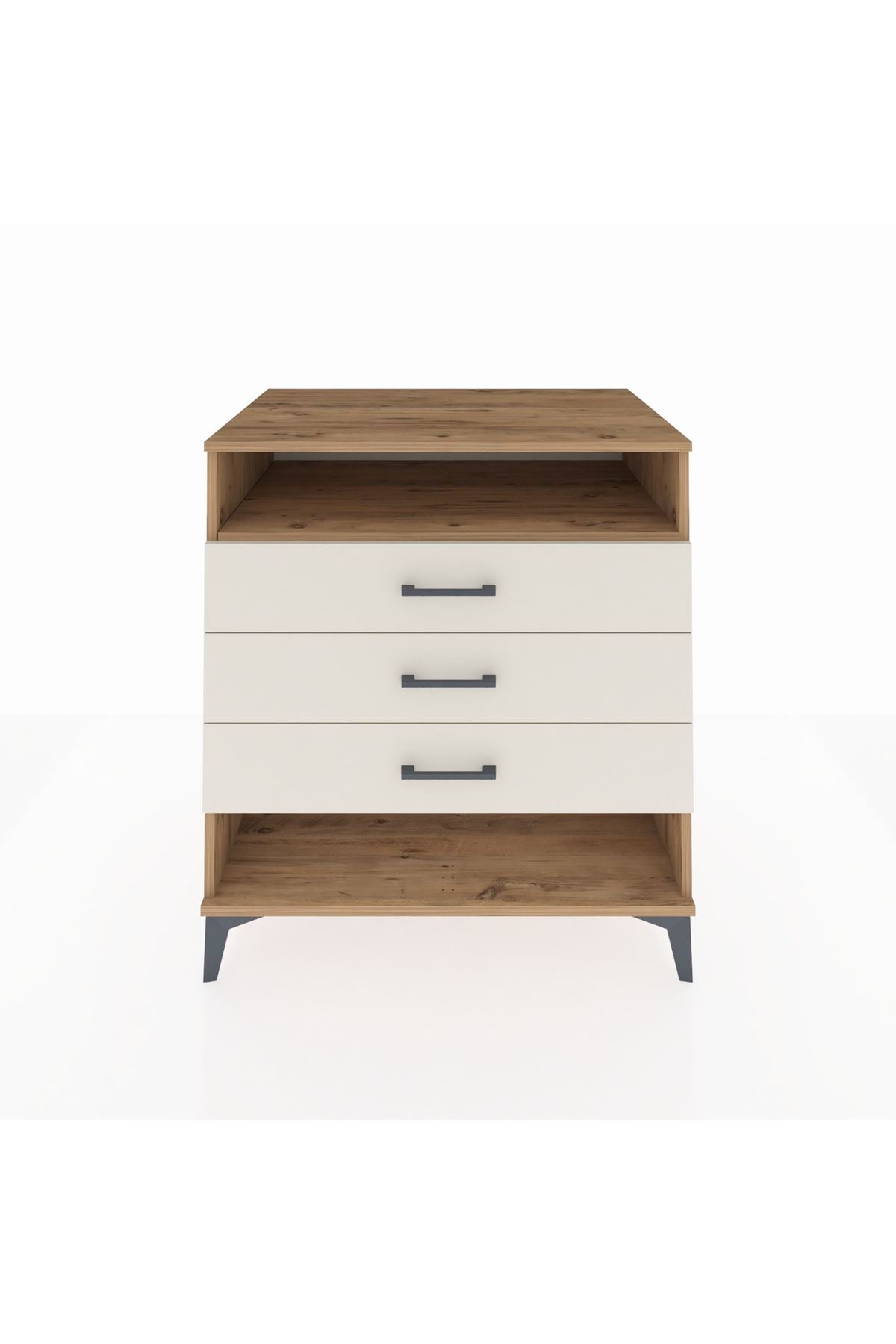 Kronos Şifonyer Tek Raflı 3 Çekmeceli 88x59x96 - S70M008V7C
