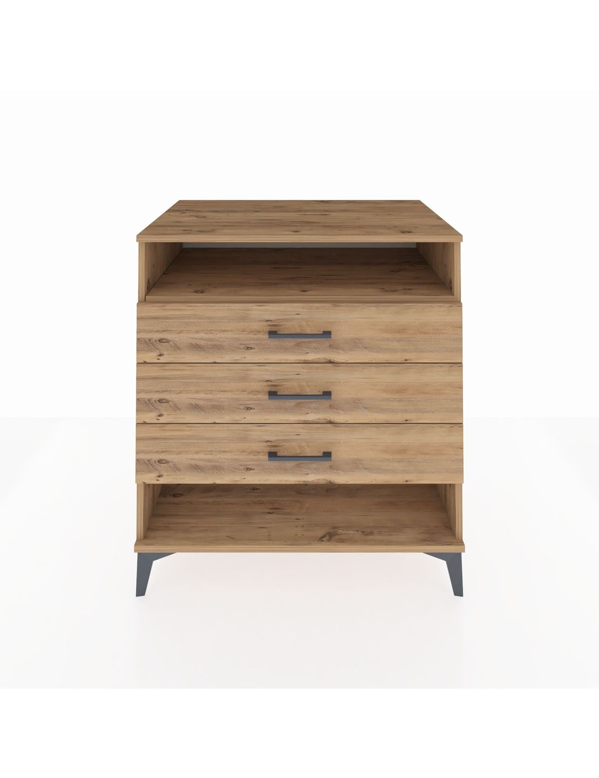 Kronos Şifonyer Tek Raflı 3 Çekmeceli 88x59x96 - S70M008V9C
