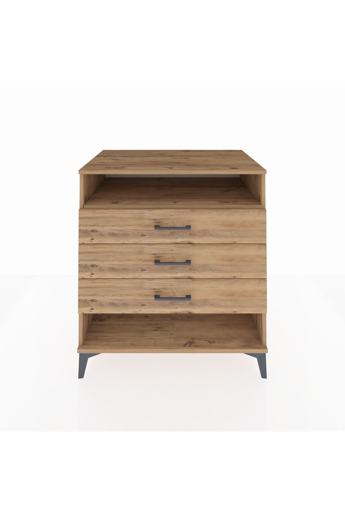 Kronos Şifonyer Tek Raflı 3 Çekmeceli 88x59x96 - S70M008V9C
