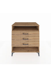 Kronos Şifonyer Tek Raflı 3 Çekmeceli 88x59x96 - S70M008V9C