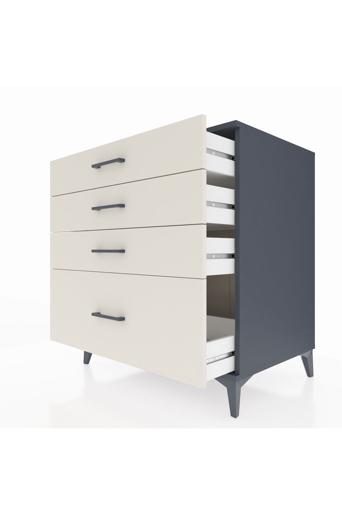 Kronos Şifonyer 4 Çekmeceli 88x59x96 - S70M009V4C