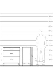Kronos Şifonyer 3 Çekmeceli 88x59x96 - S70M010V6C